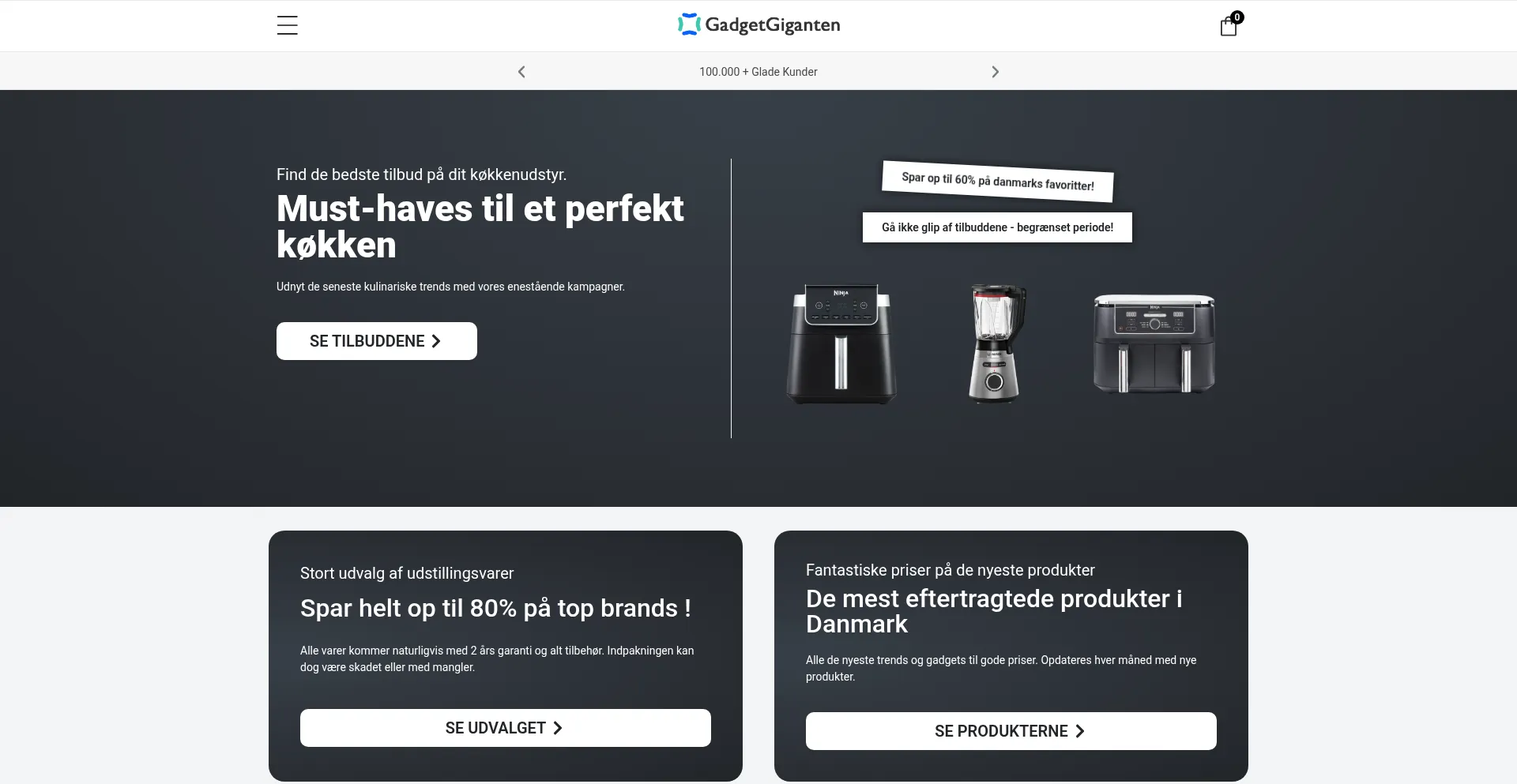 Website screenshot of Gadgetgiganten.com