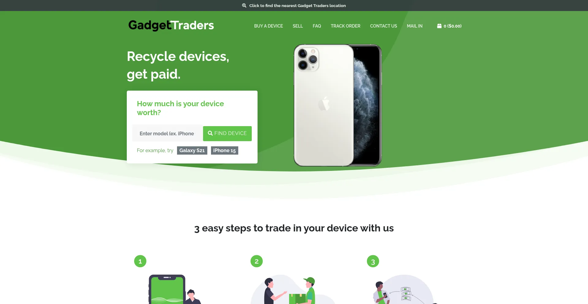 Gadgettraders.co Screenshot