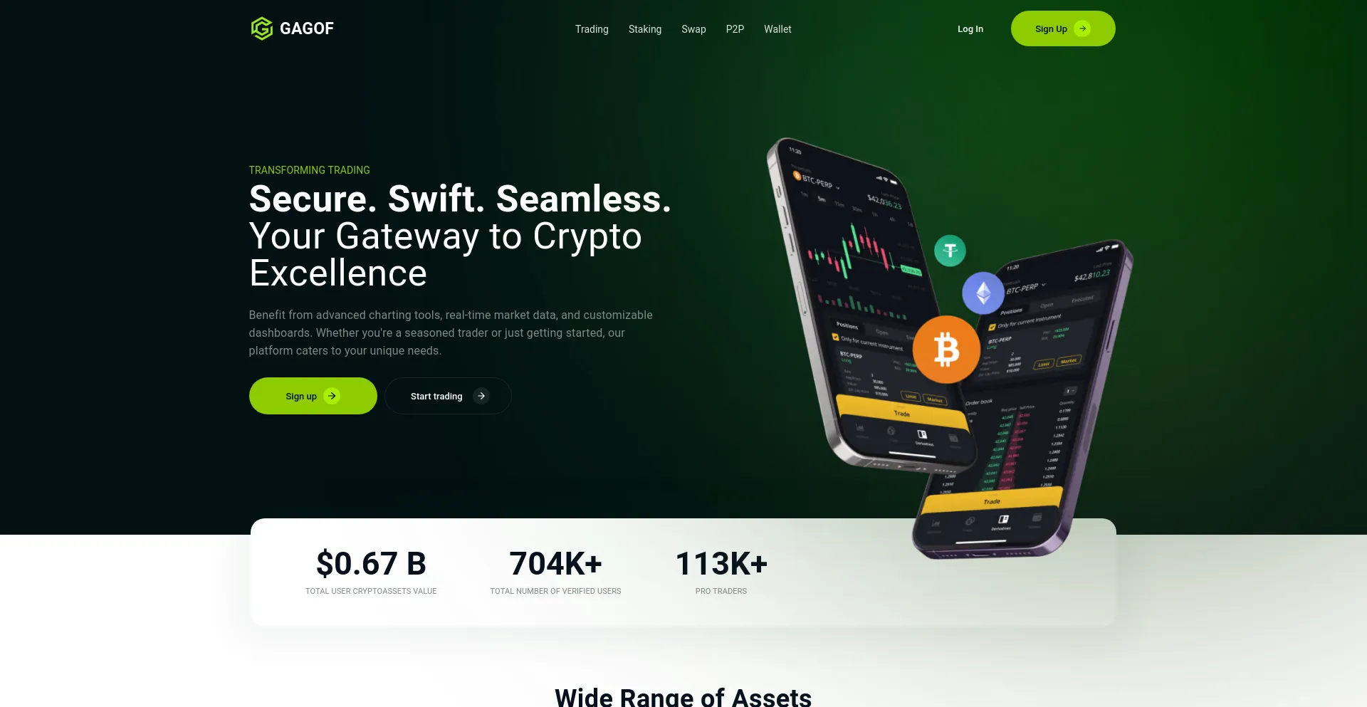 Website screenshot of Gagof.com