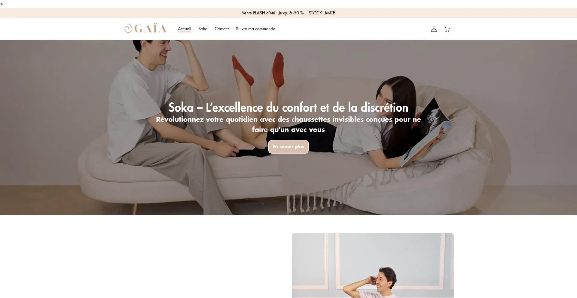 Website screenshot of Gaia-boutique.store