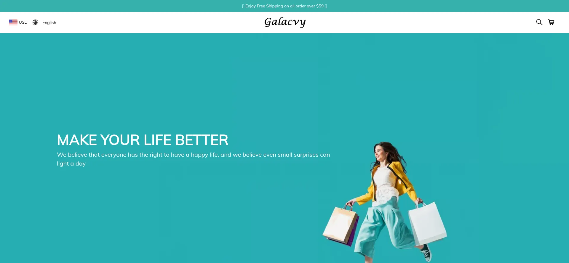Website screenshot of Galacvy.com