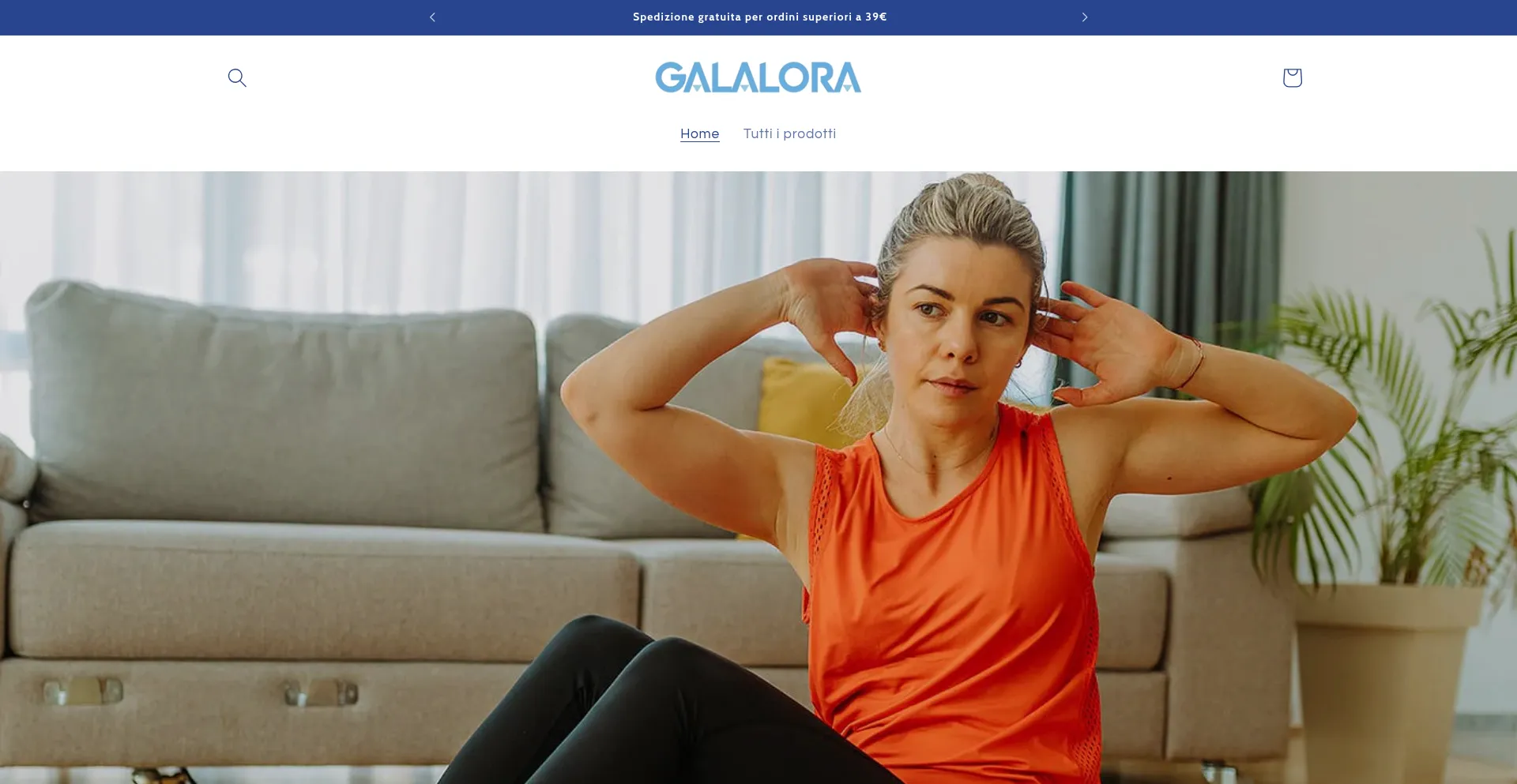 Website screenshot of Galalora.com