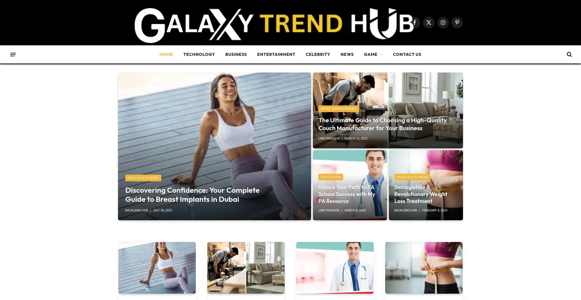 Galaxytrendhub.com Screenshot