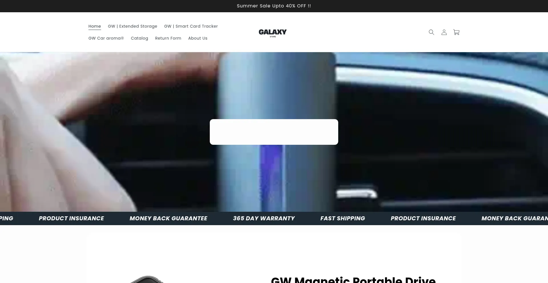 Website screenshot of Galaxywrapz.com
