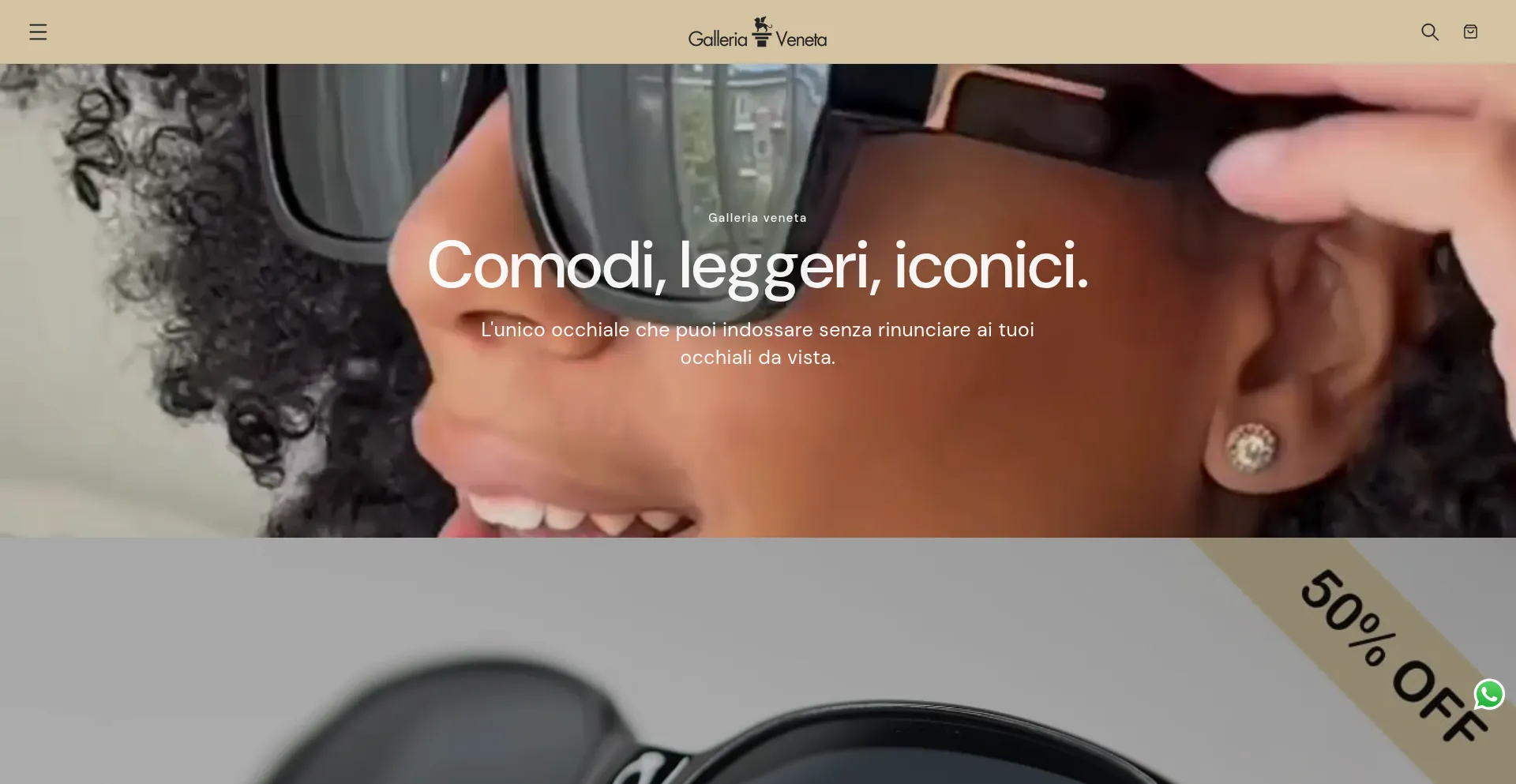 Website screenshot of Galleriaveneta.com