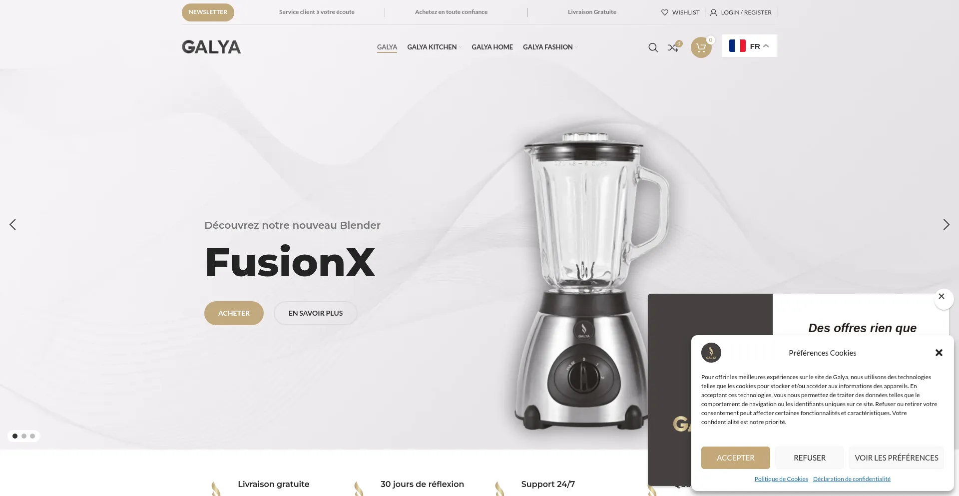 Website screenshot of Galya-store.com