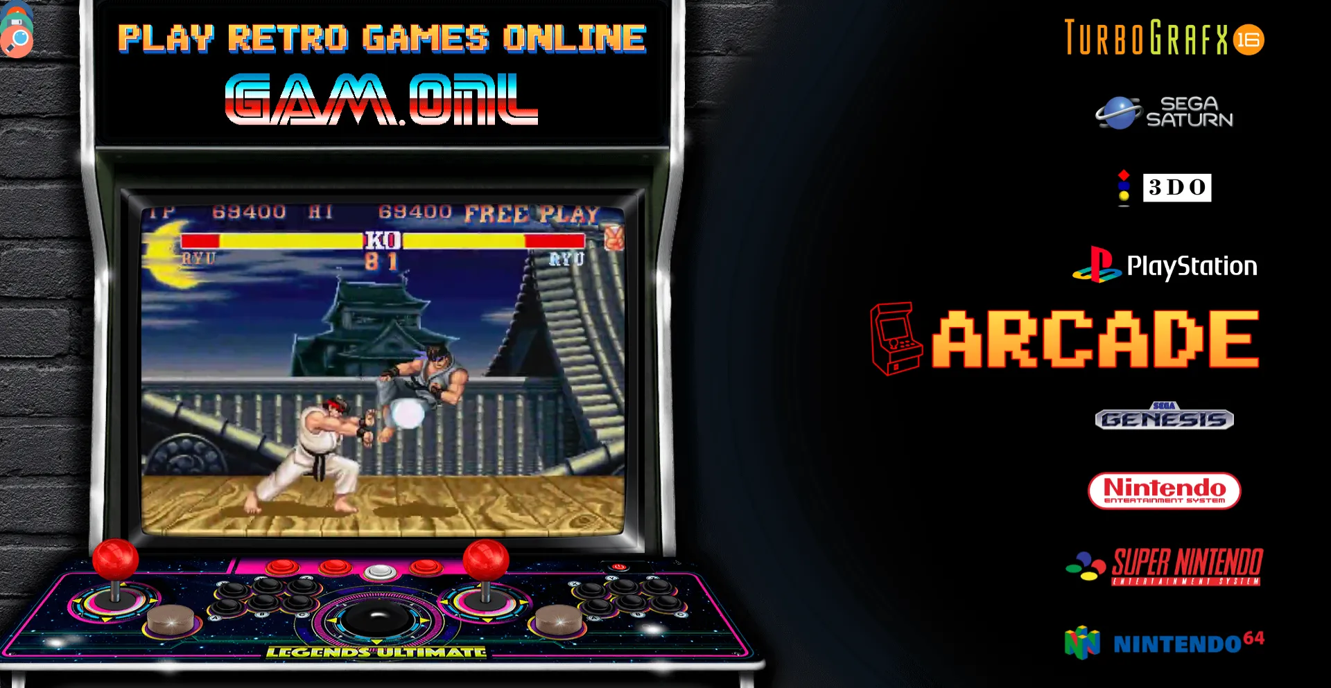 Website screenshot of Gam.onl