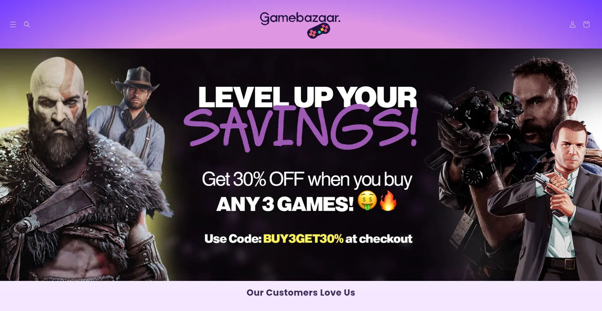 Website screenshot of Gamebazaar.store