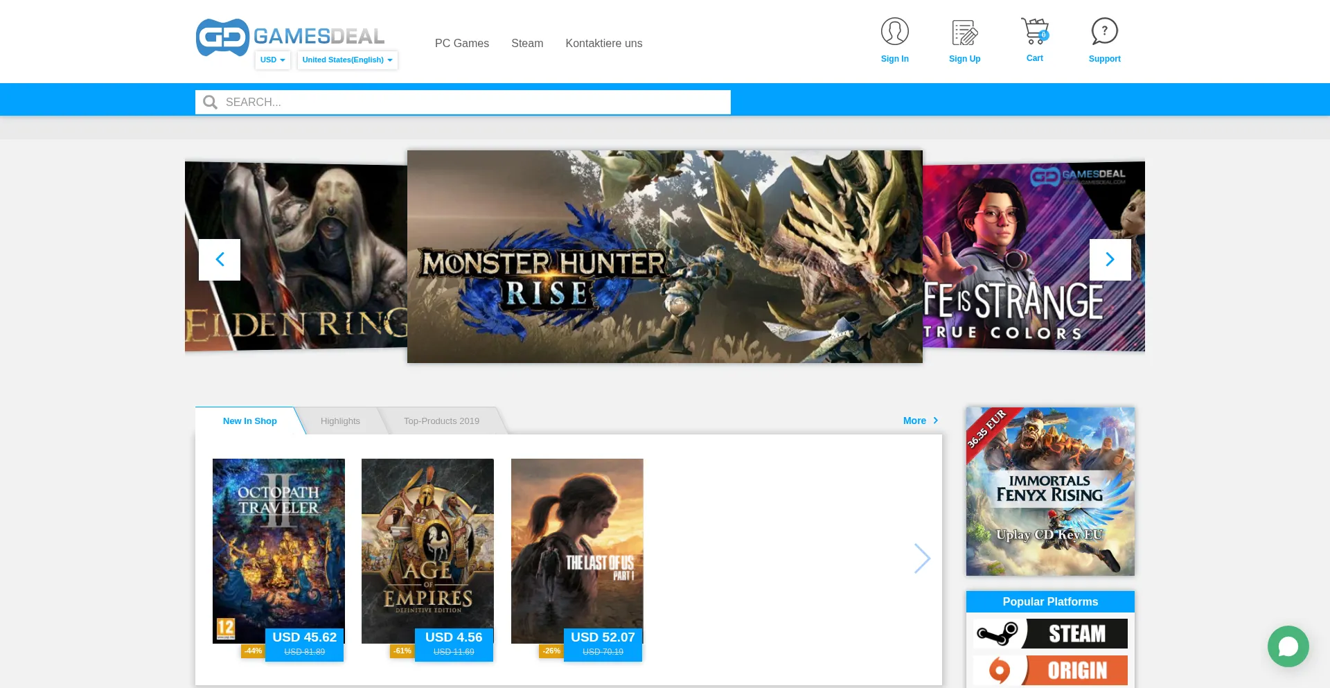 Gamesdeal.com Screenshot