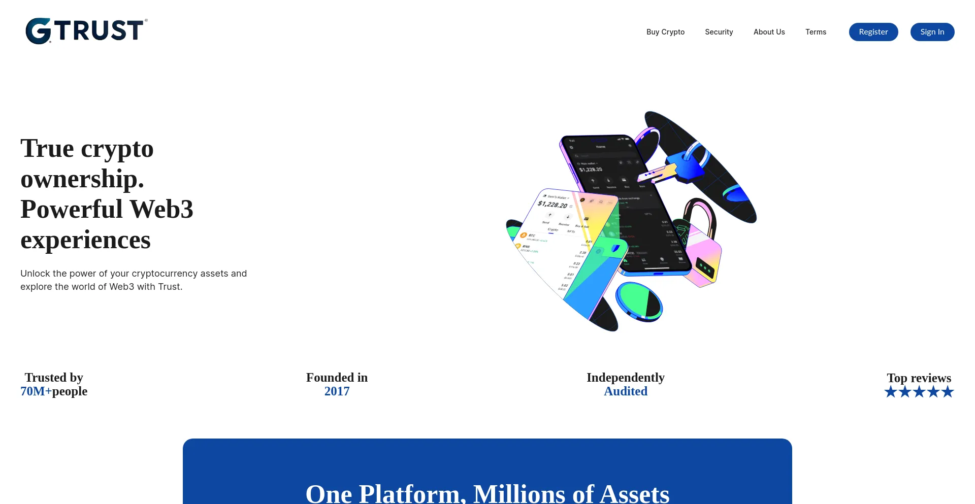 Website screenshot of Gametrust.online