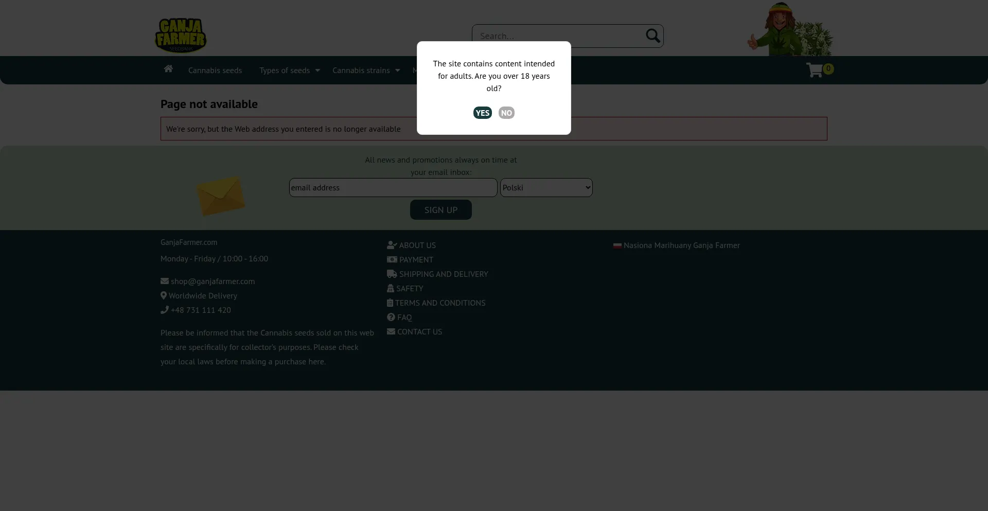 Ganjafarmer.com Screenshot