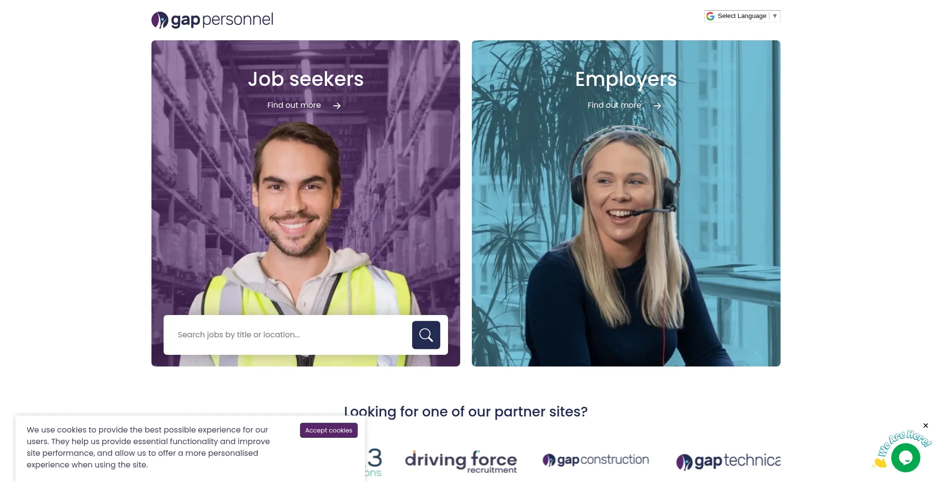 Gap-personnel.com Screenshot