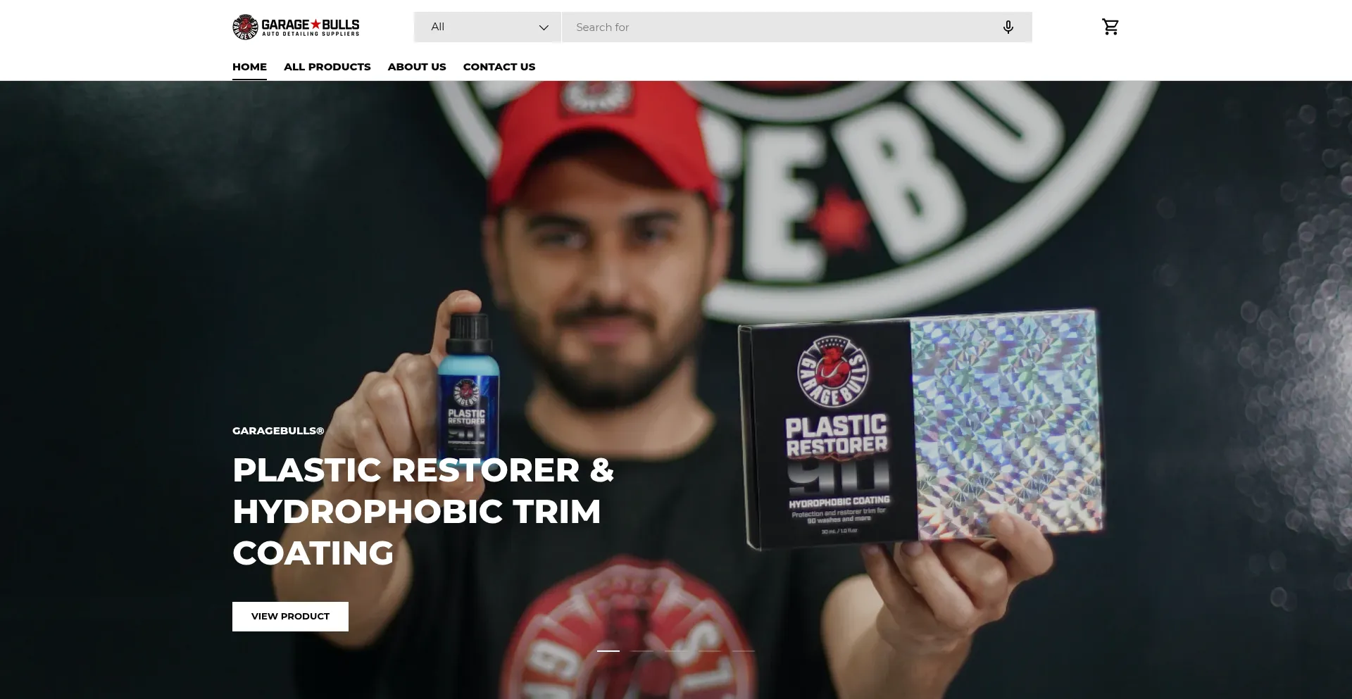 Website screenshot of Garagebullsamerica.com
