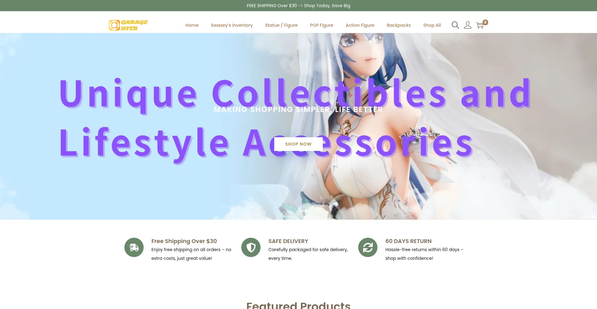 Website screenshot of Garagekitb.com