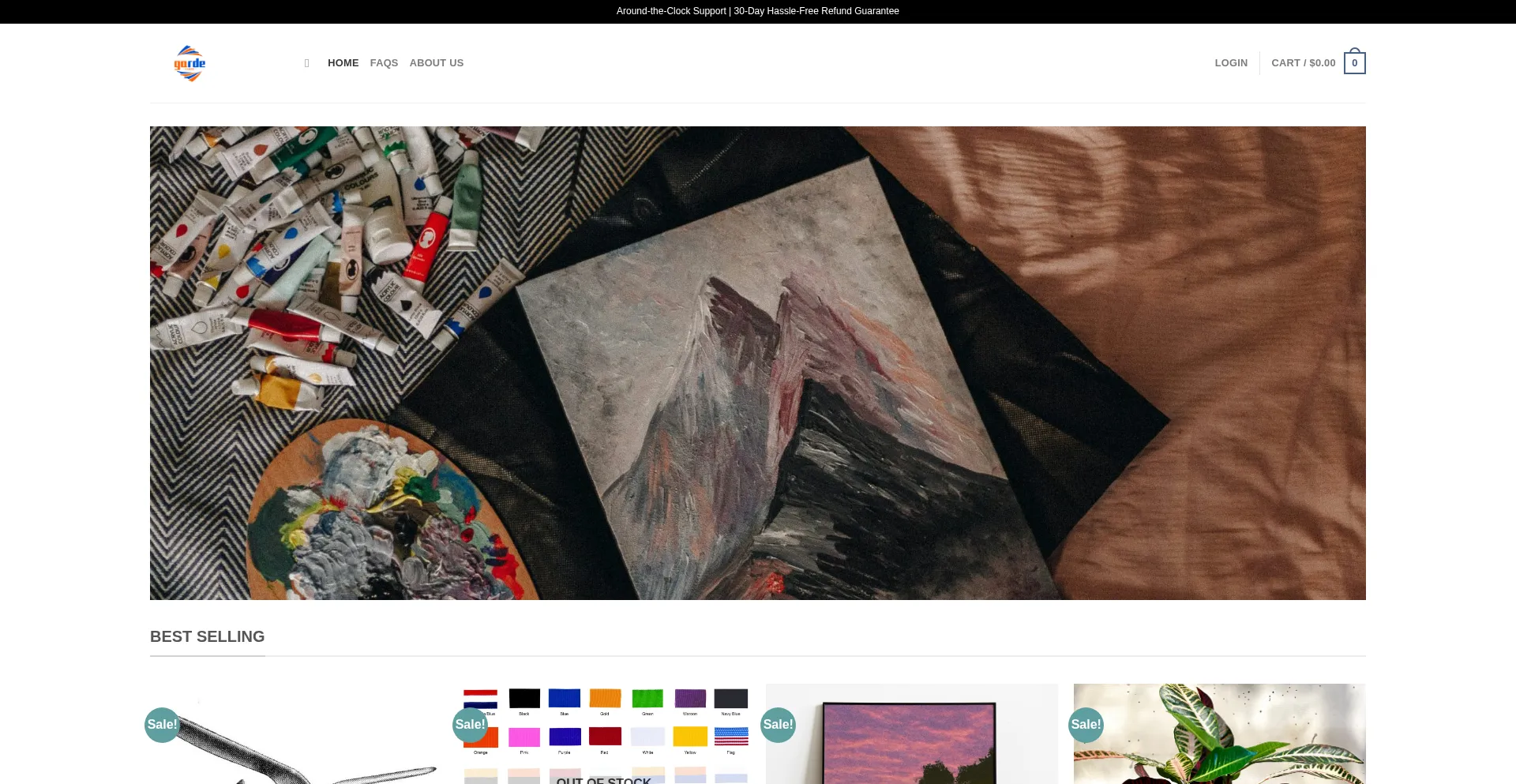 Website screenshot of Gardenpopz.com