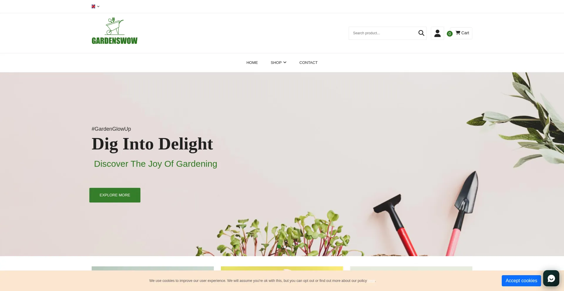 Gardenswow.com Screenshot