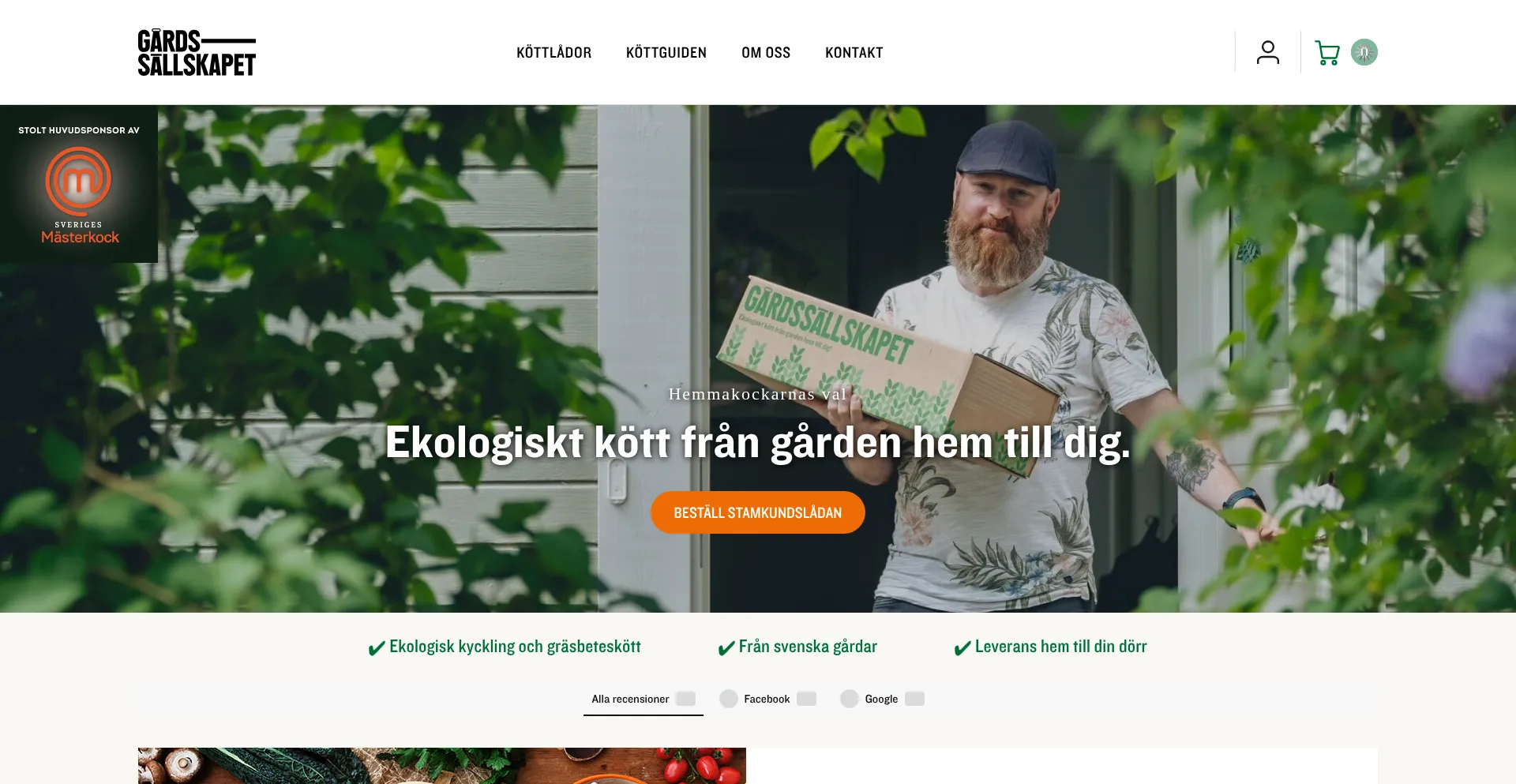 Website screenshot of Gardssallskapet.se