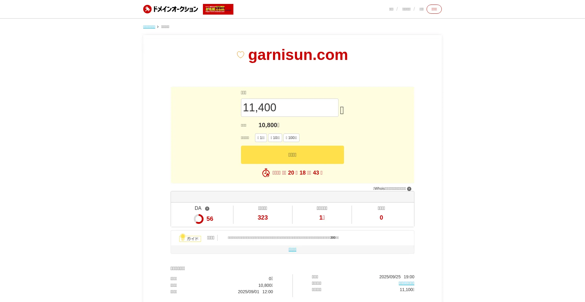 Website screenshot of Garnisun.com