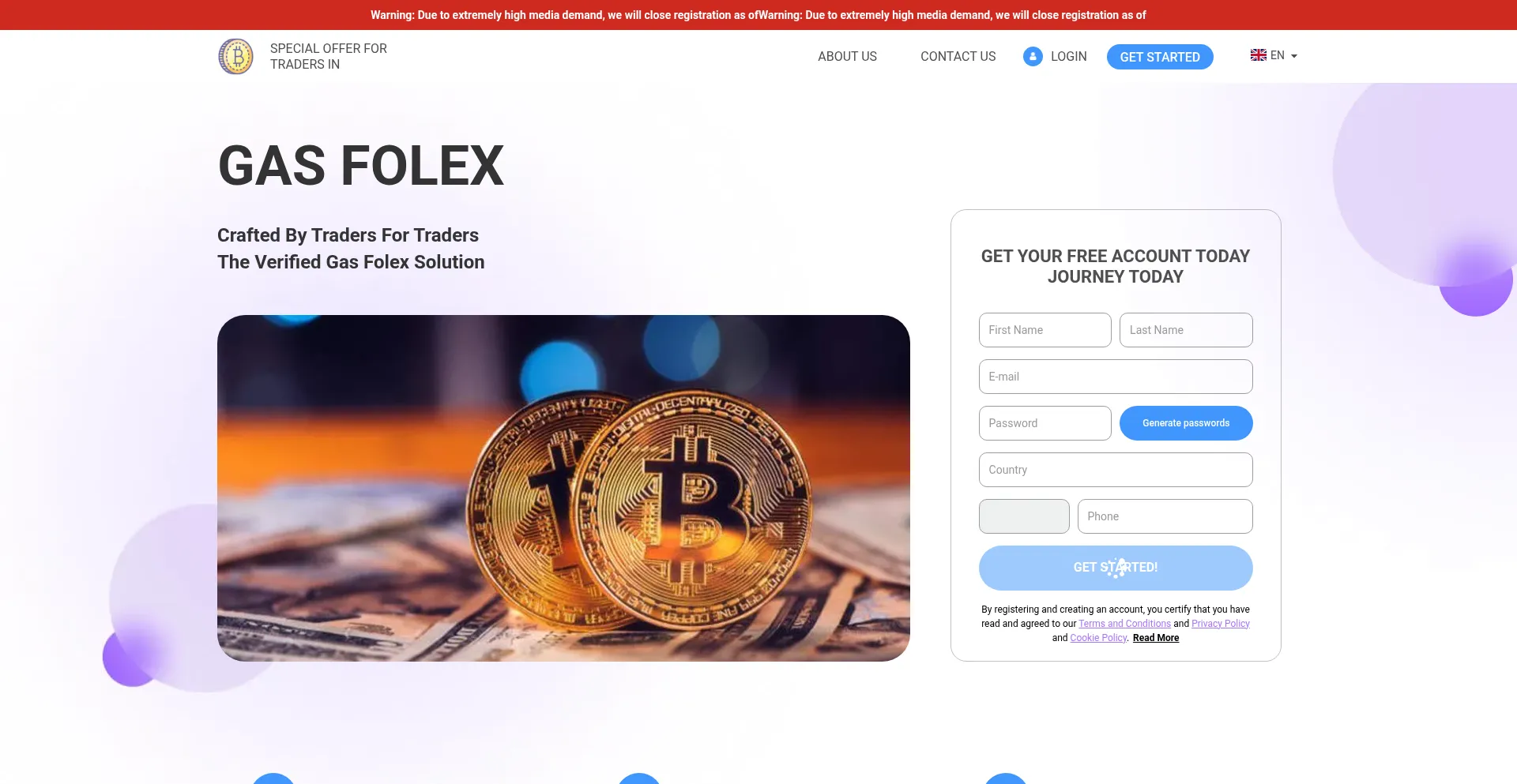 Website screenshot of Gas-folex-software.com