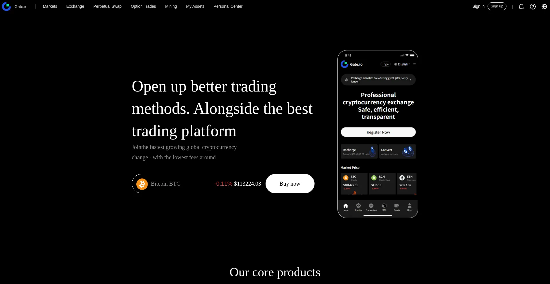 Gateioex.com Screenshot