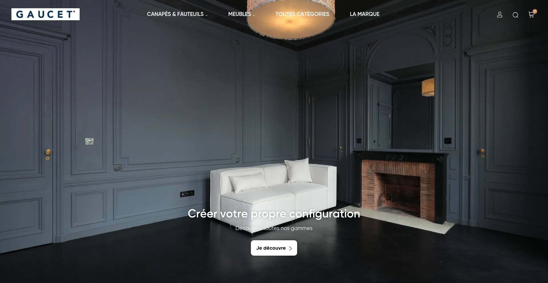 Website screenshot of Gaucet.fr