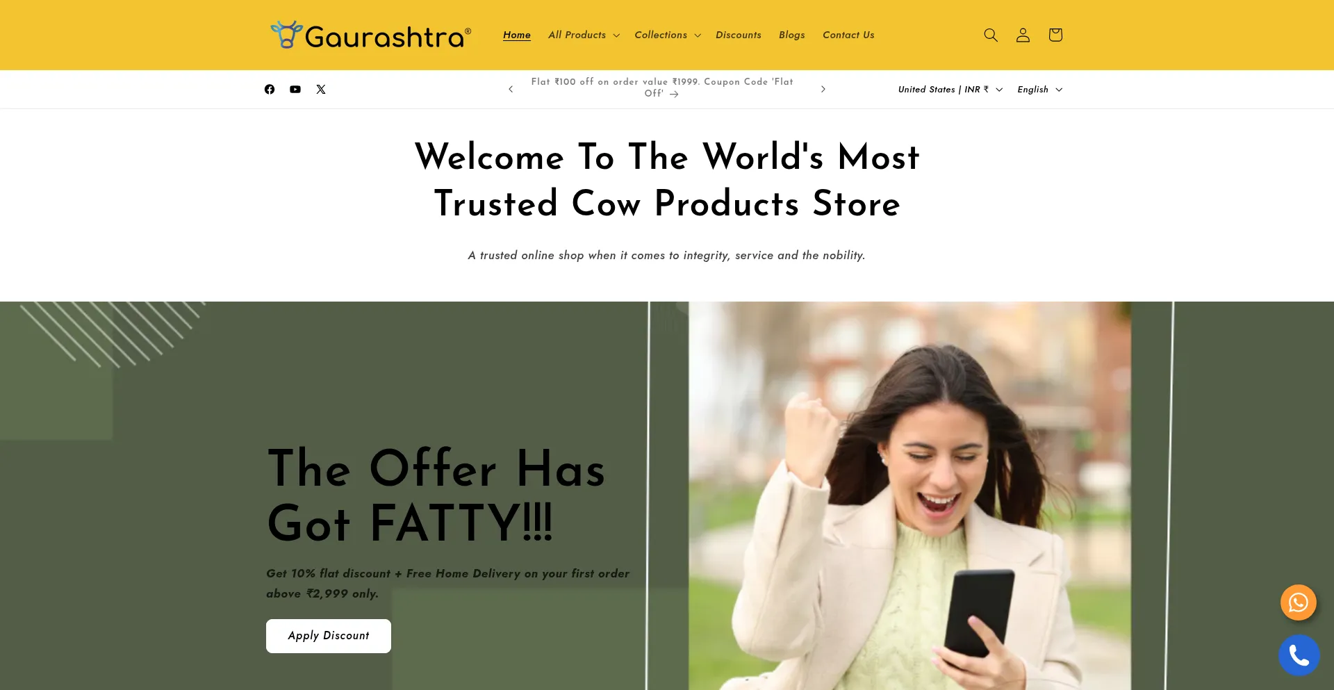Website screenshot of Gaurashtra.com