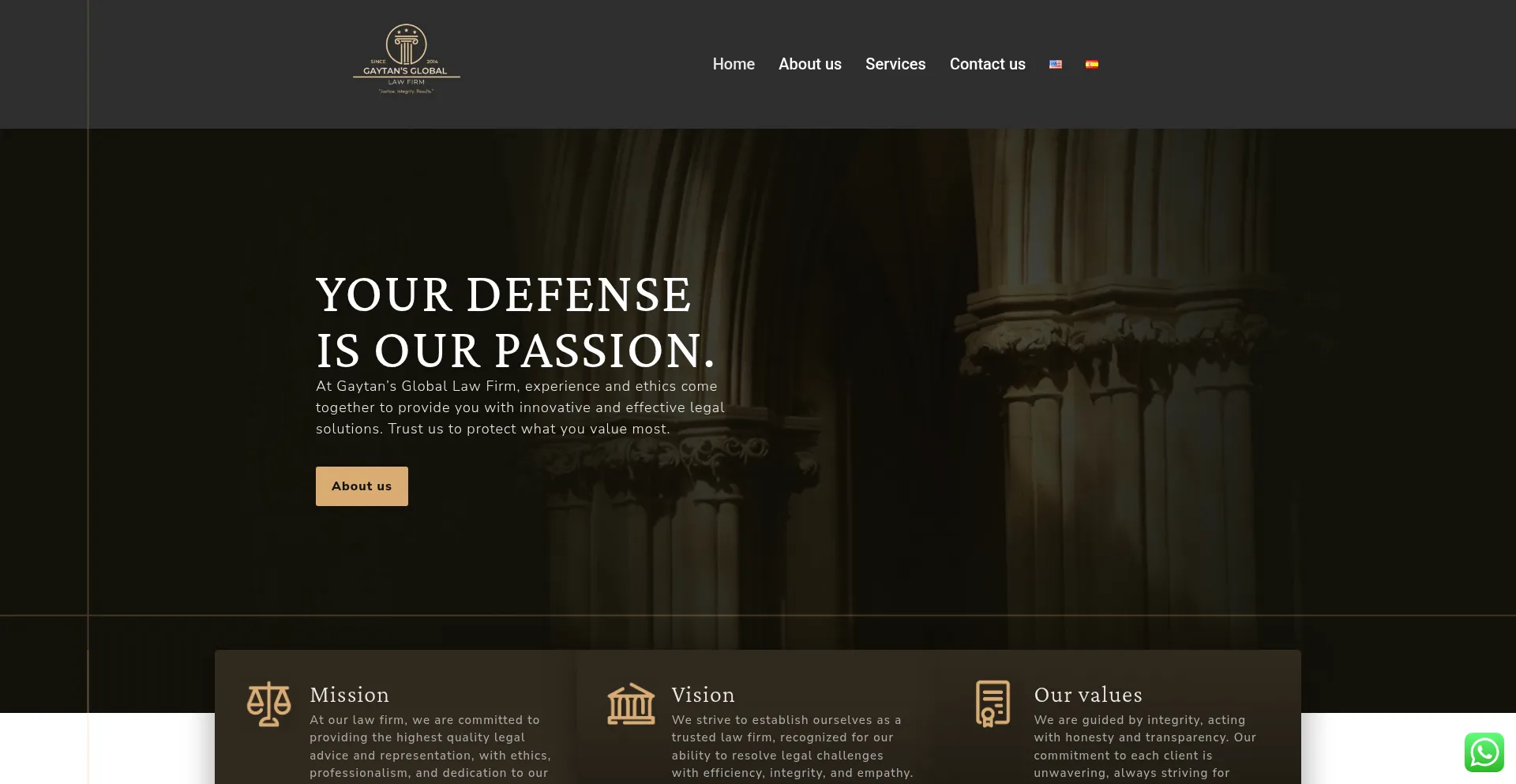 Website screenshot of Gaytansglobal.com