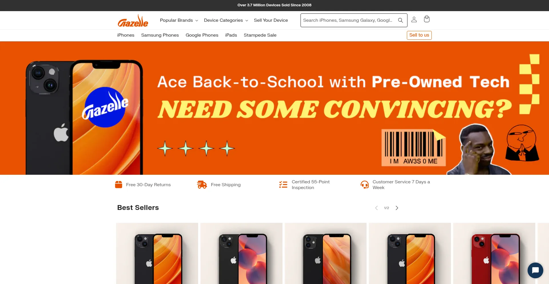 Gazelle.com Screenshot