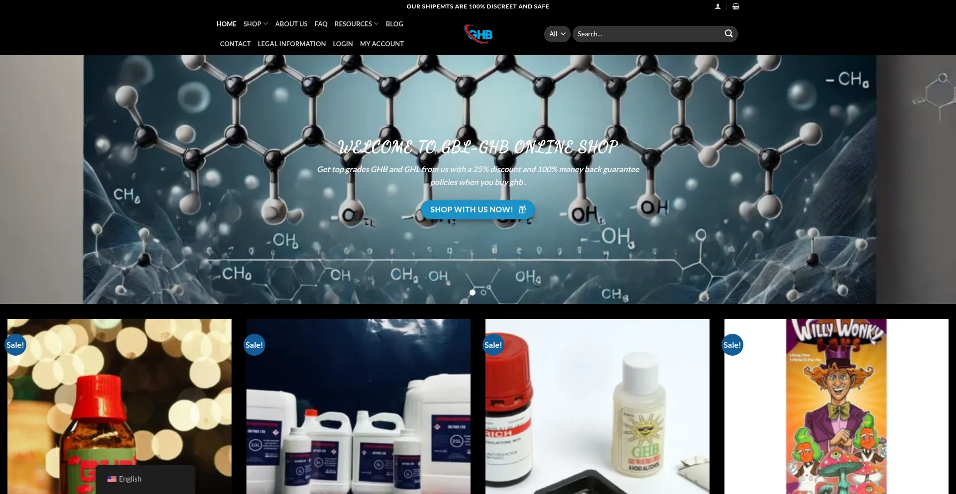 Website screenshot of Gbl-ghb.com