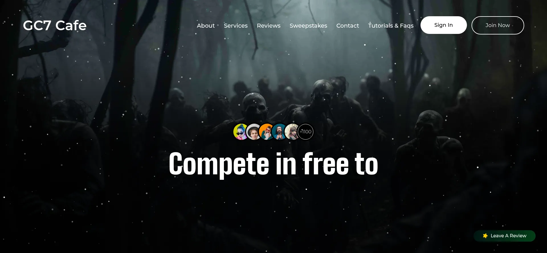 Website screenshot of Gc7cafe.com