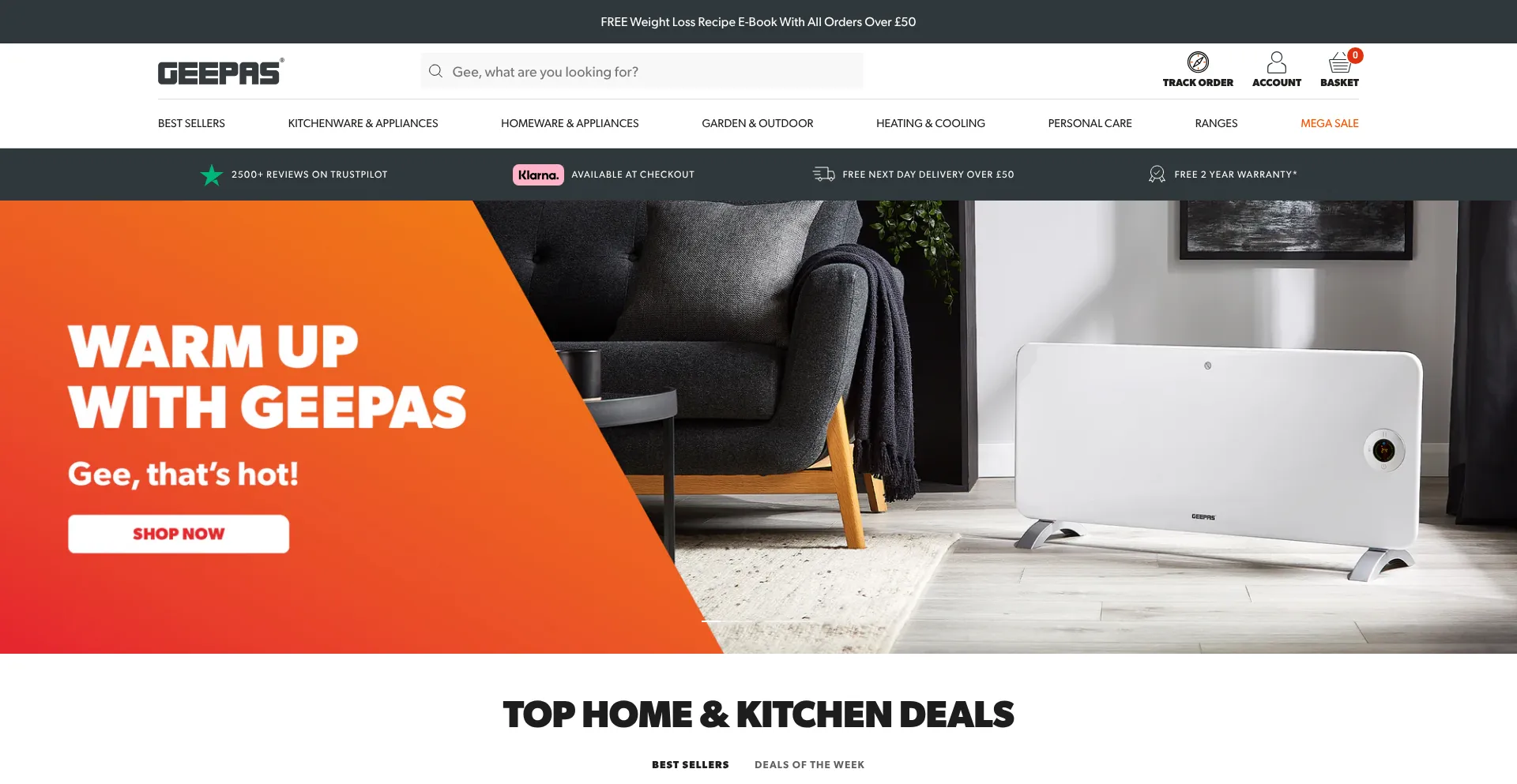 Geepas.co.uk Screenshot