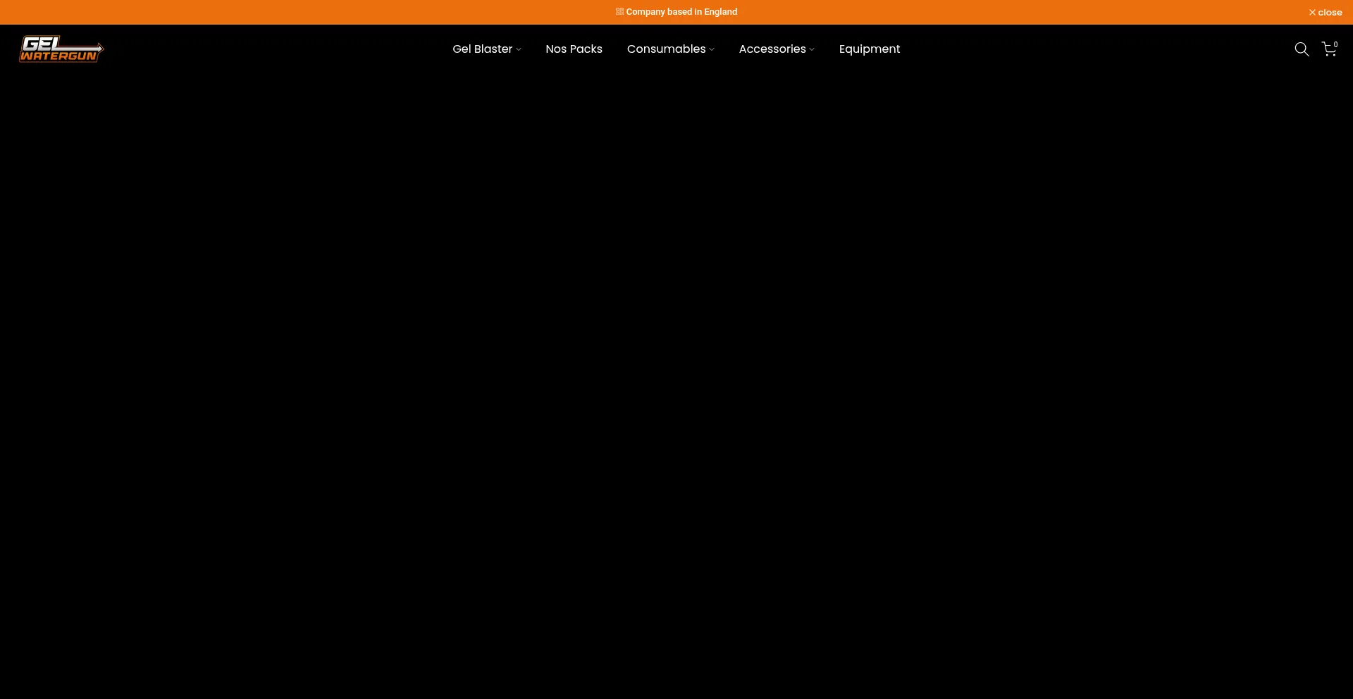 Website screenshot of Gelwatergun.com