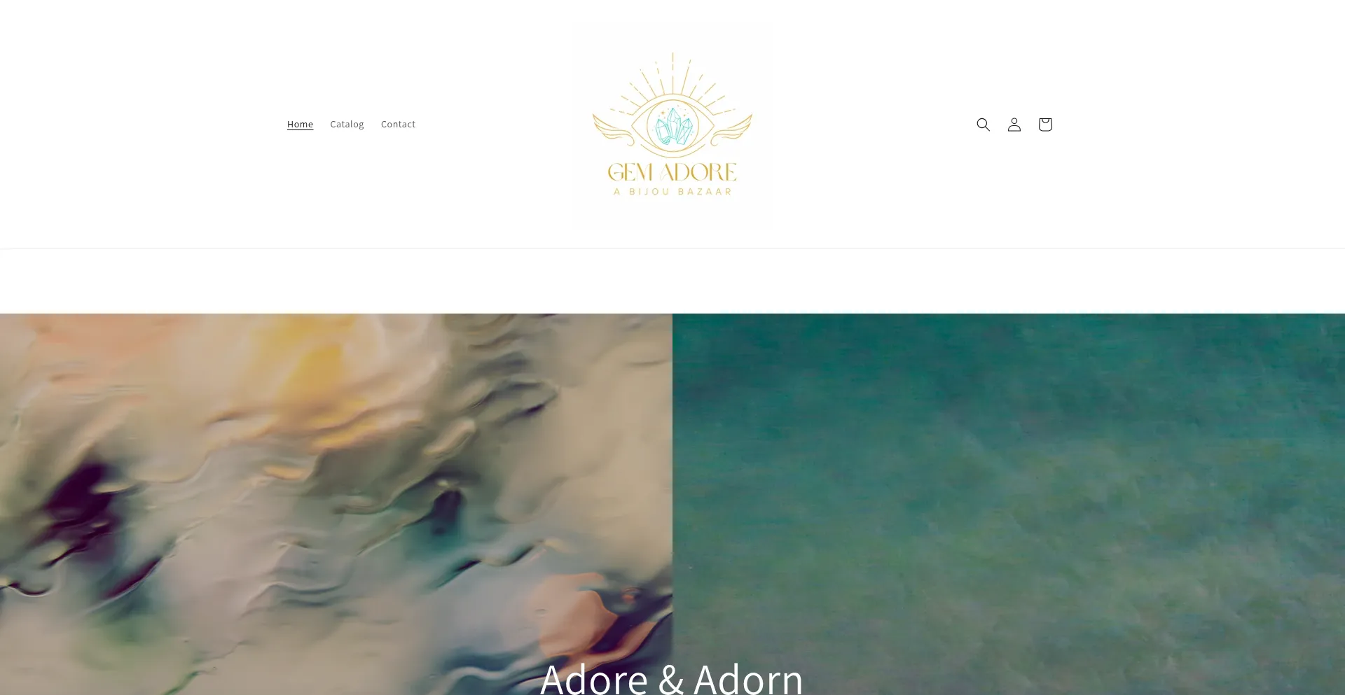 Website screenshot of Gemadore.shop