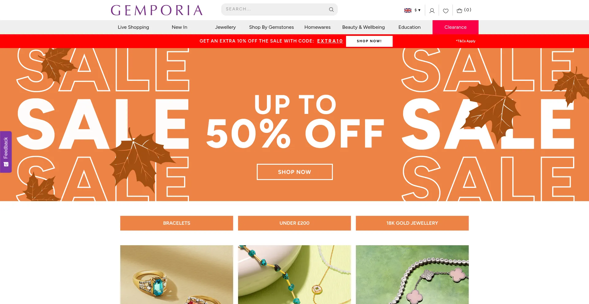 Gemporia.com Screenshot