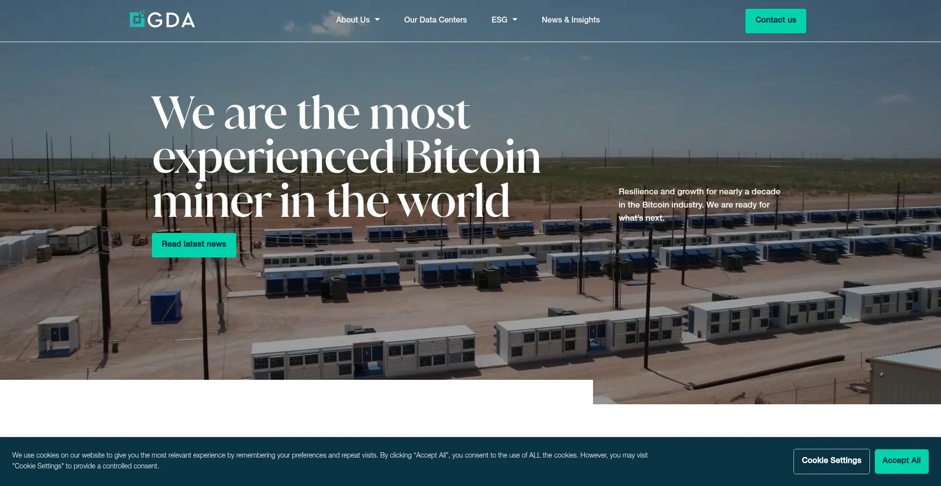 Website screenshot of Genesisdigitalassets.com