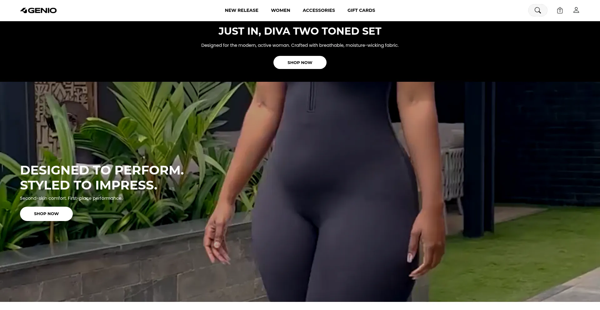 Website screenshot of Genioactive.com