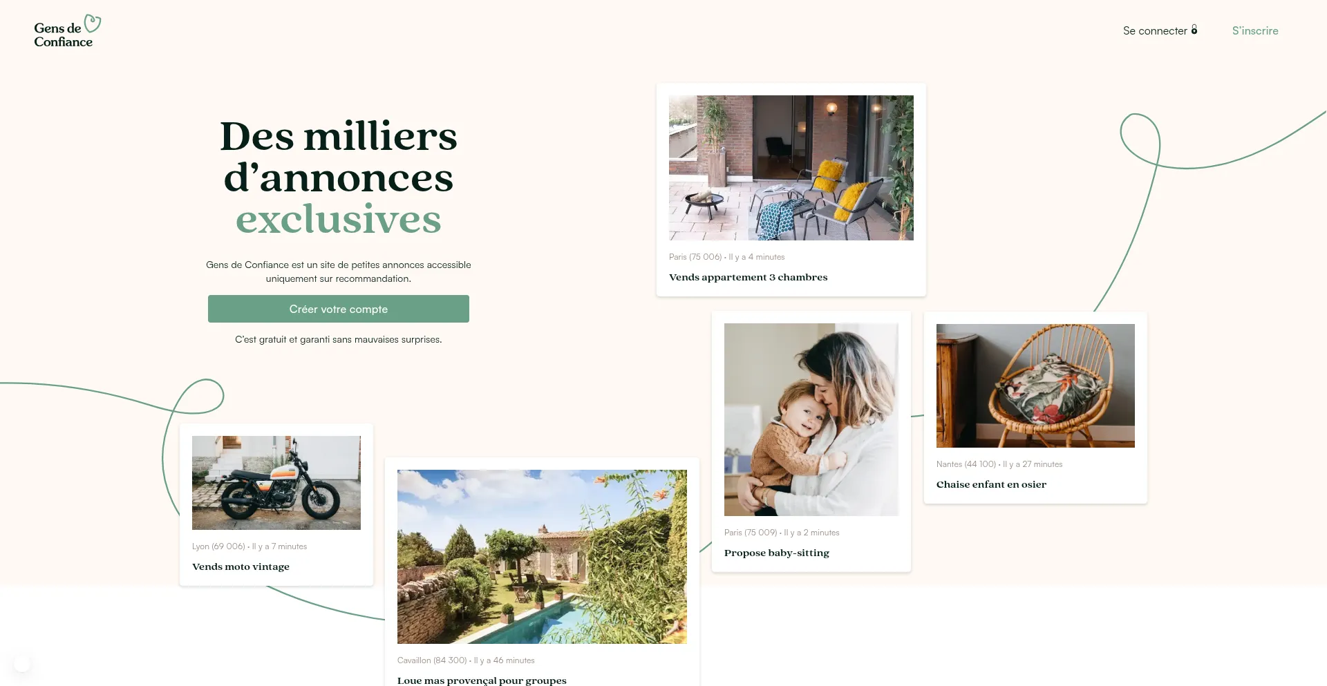 Website screenshot of Gensdeconfiance.com