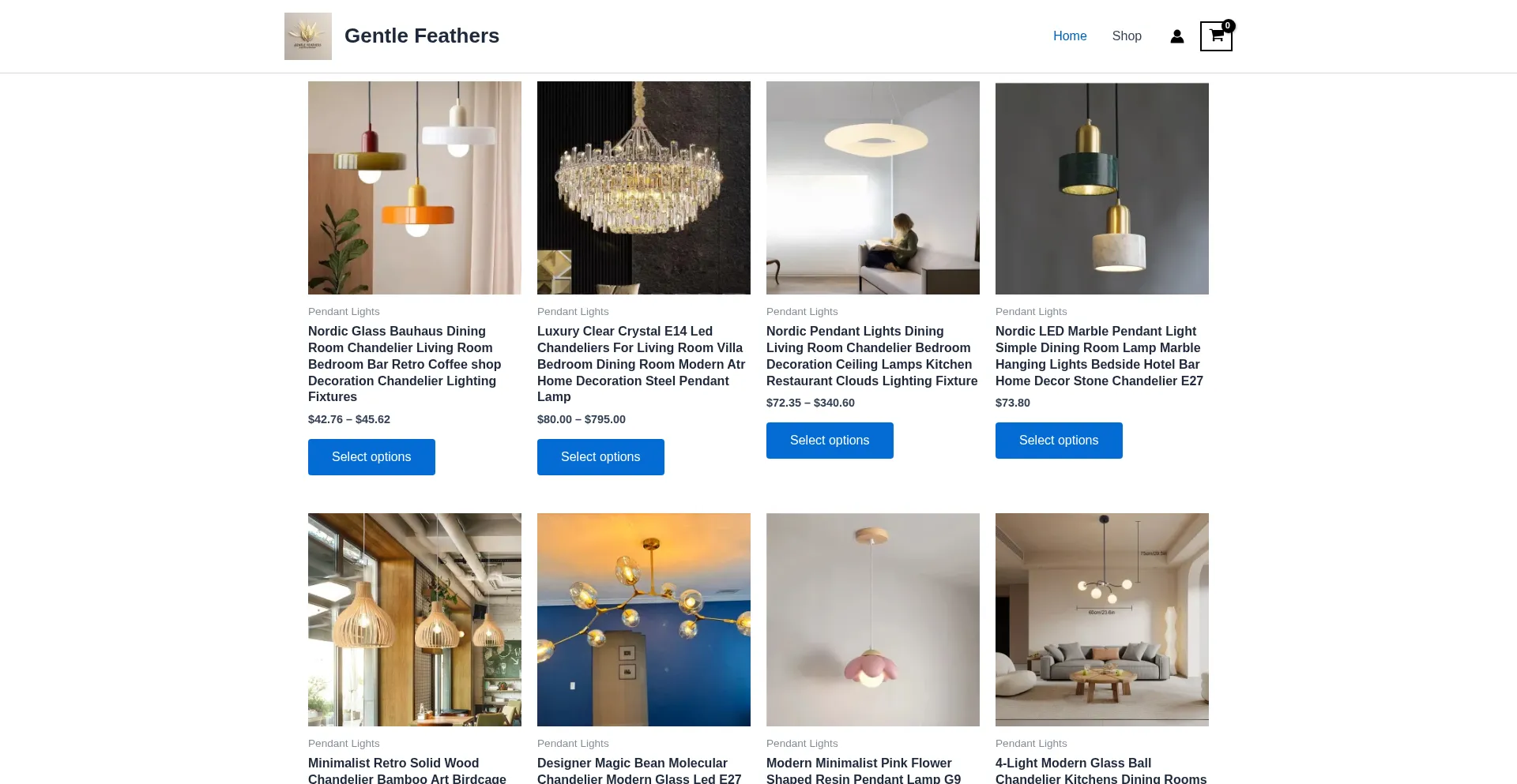 Website screenshot of Gentlefea.shop