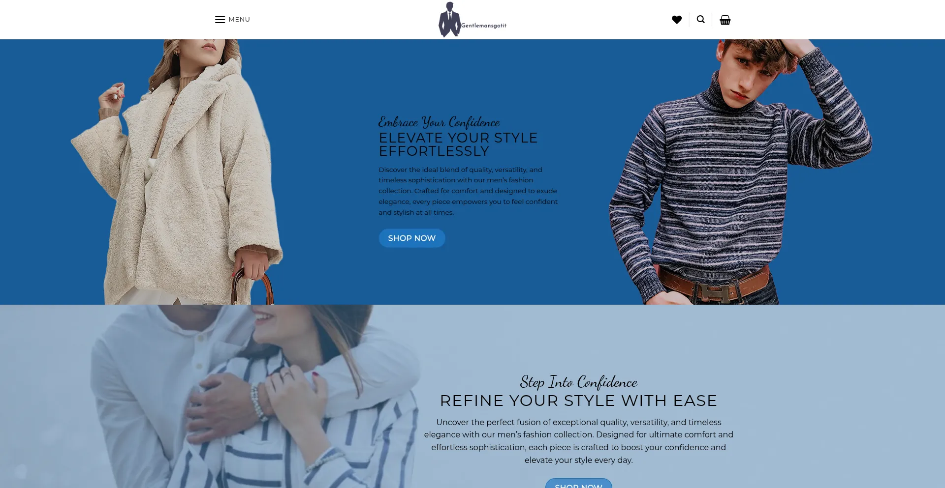 Website screenshot of Gentlemansgotit.com