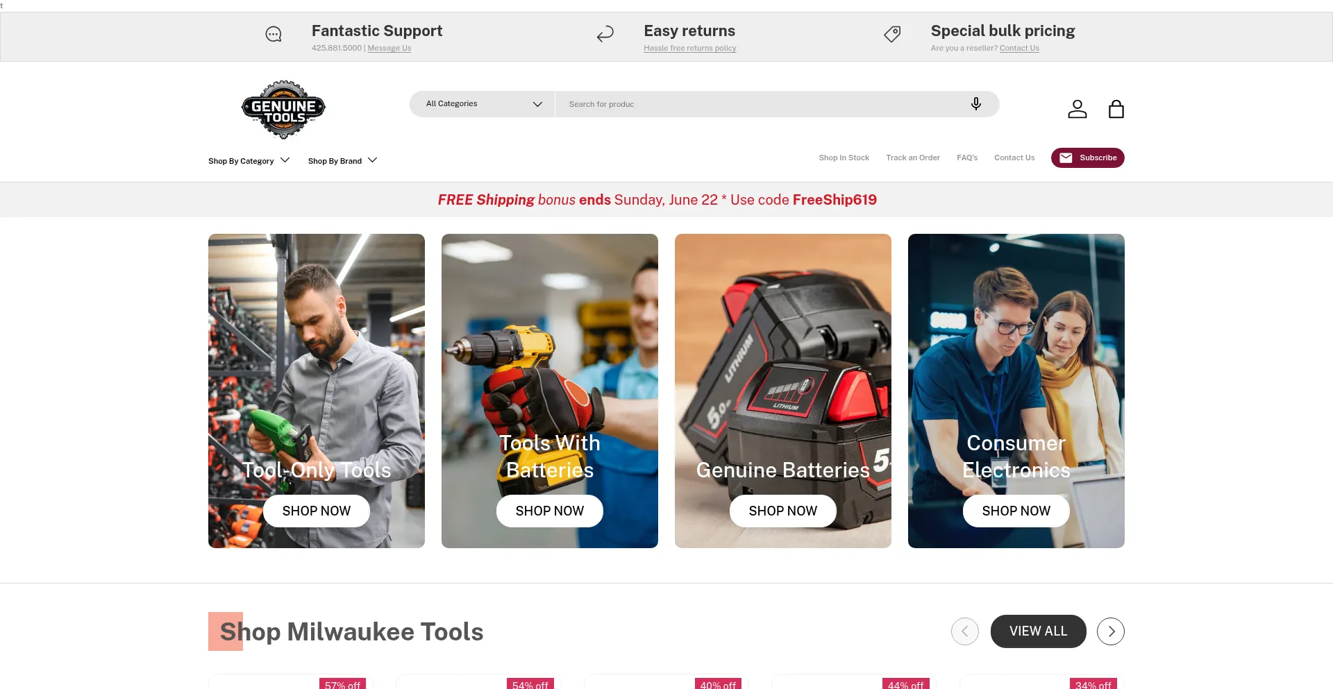 Website screenshot of Genuinetools.com