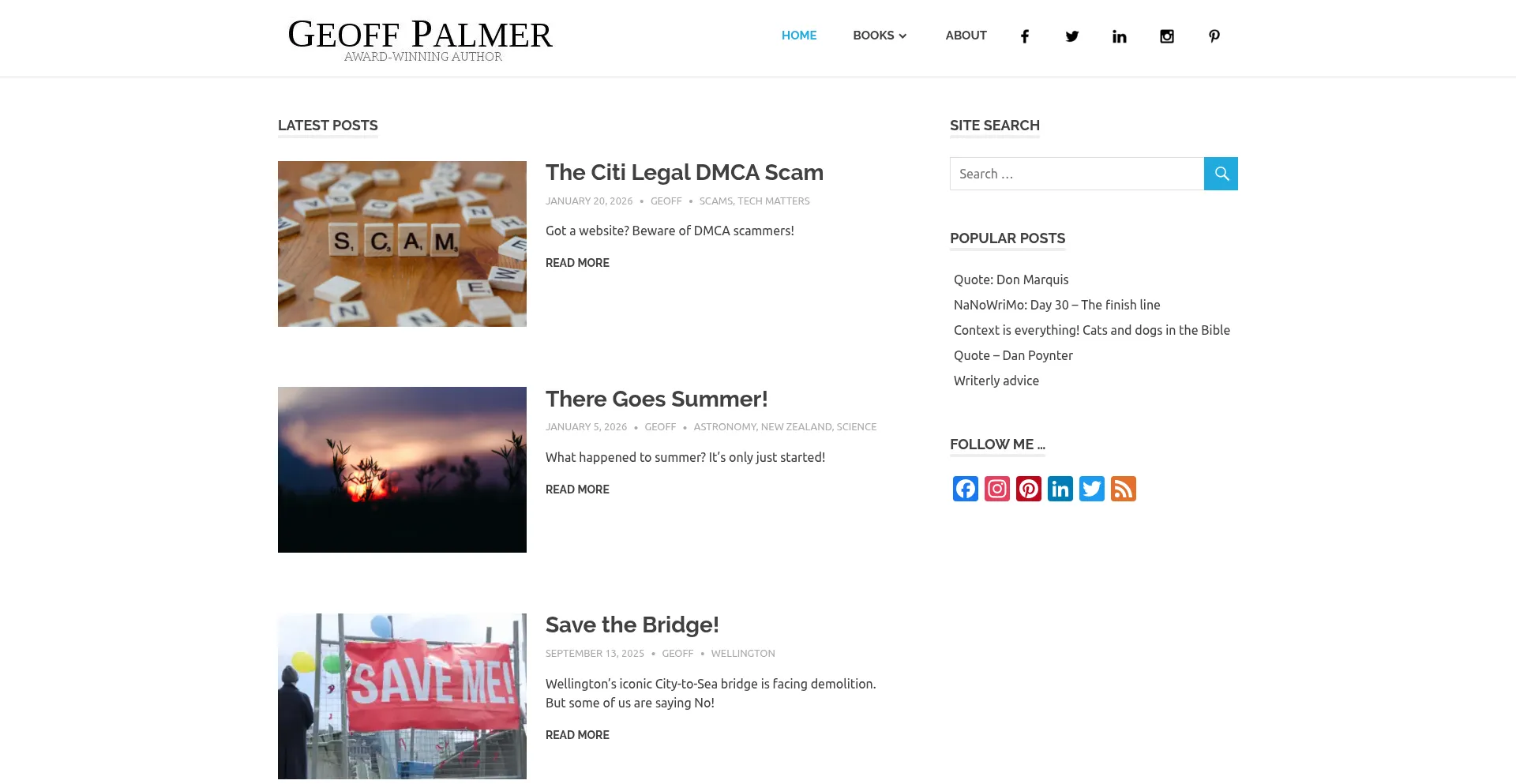 Geoffpalmer.co.nz