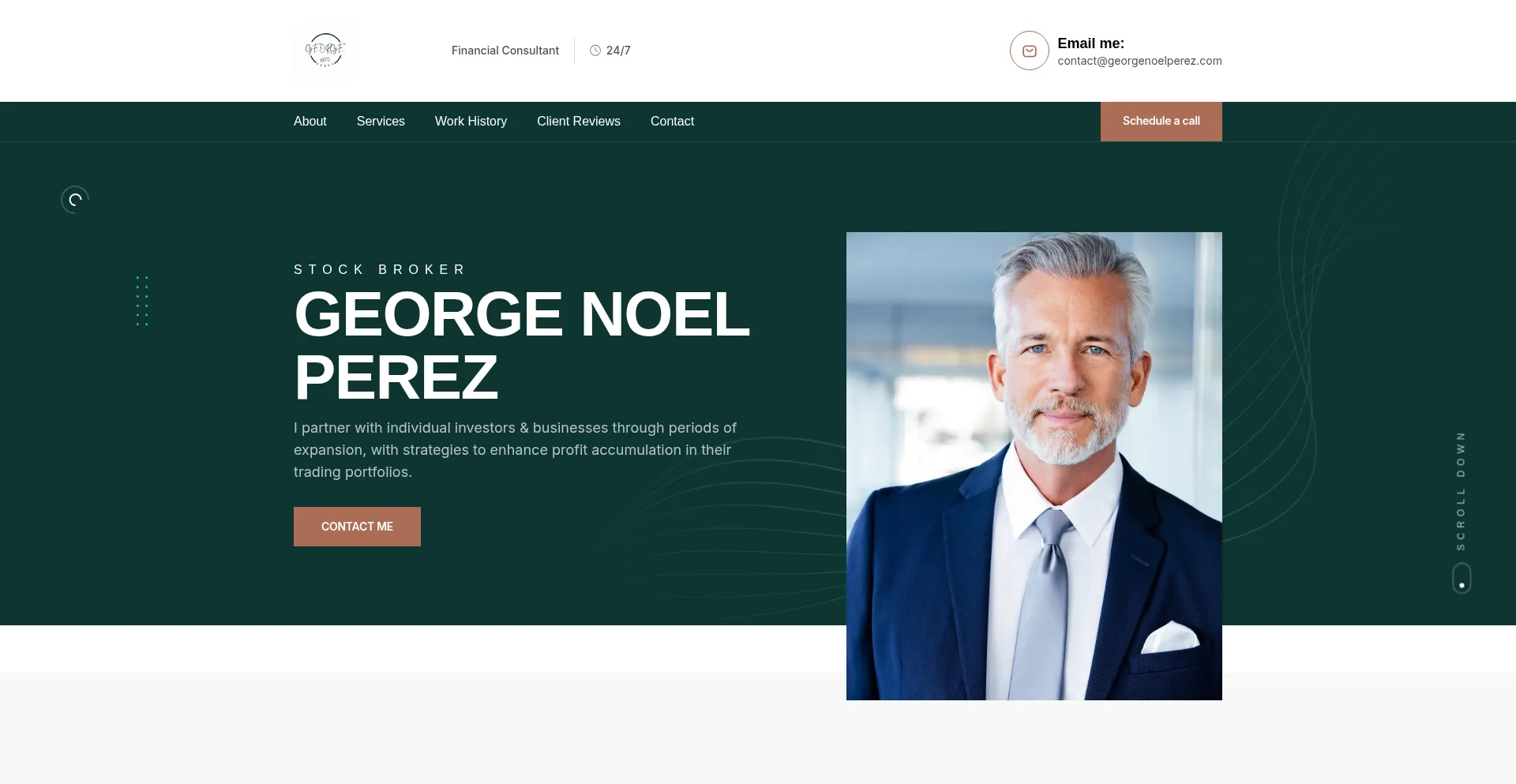 Website screenshot of Georgenoelperez.com