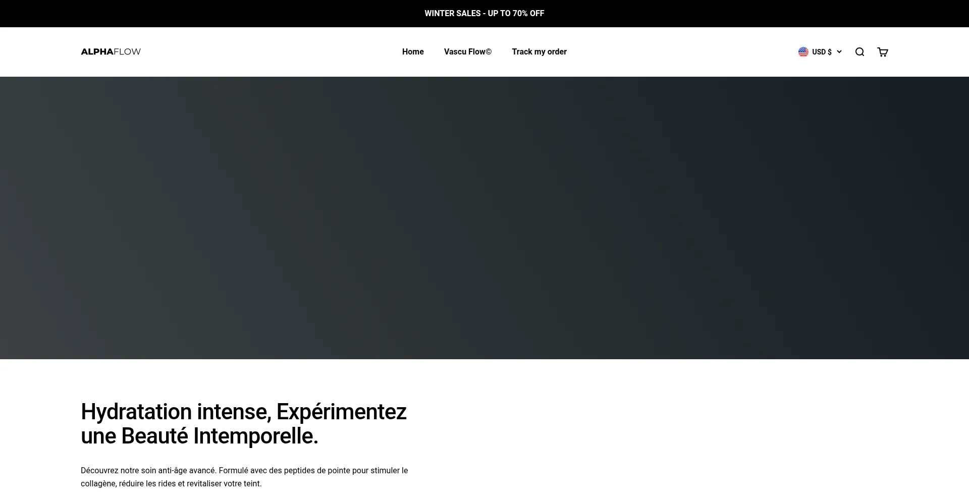 Website screenshot of Get-alphaflow.com