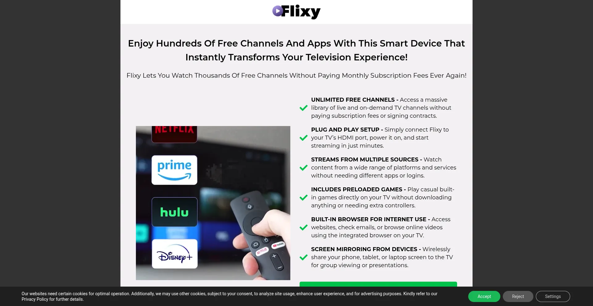Get-flixy.store Screenshot