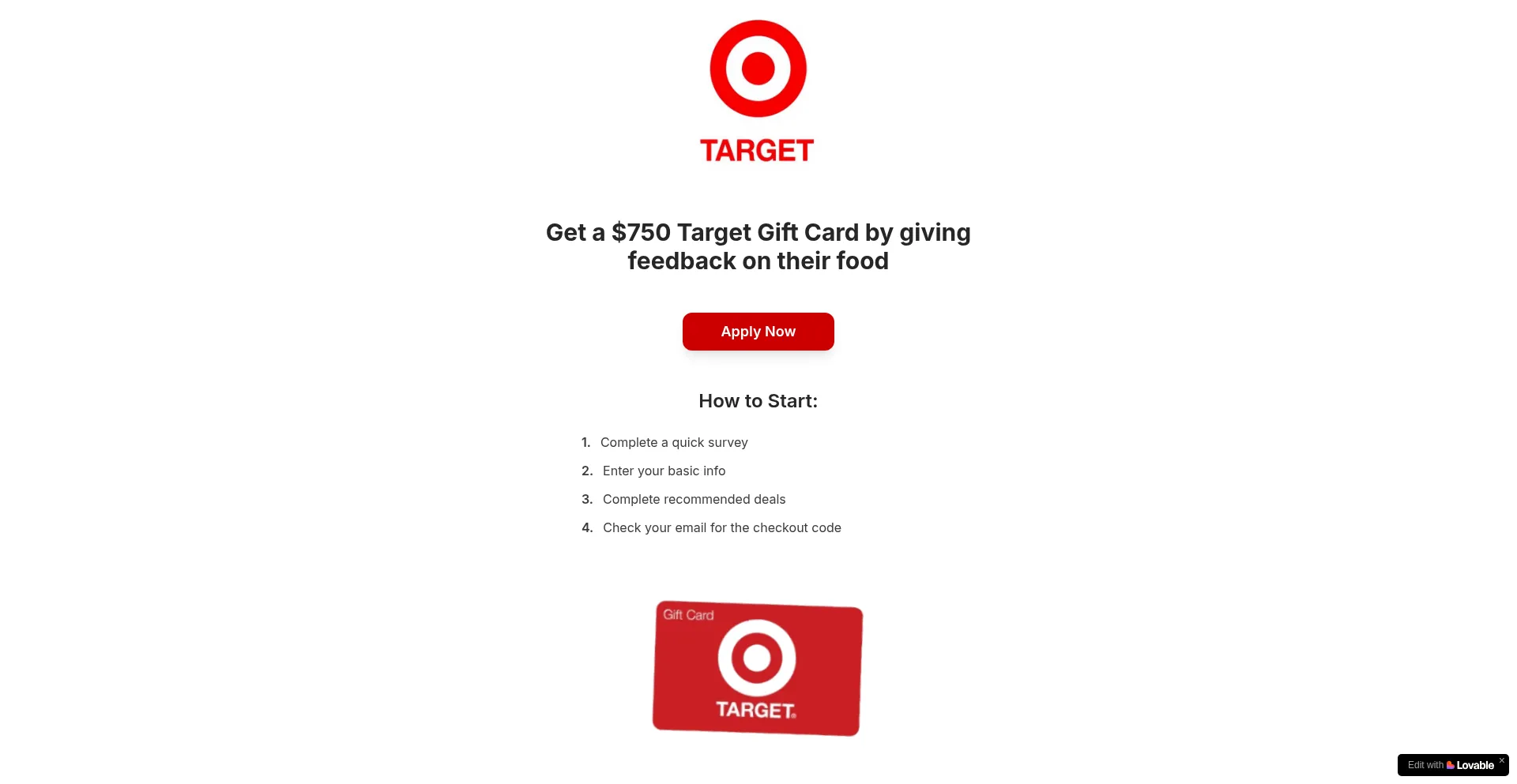 Get-target-card-page.lovable.app Scam or Legit? Full Site Review
