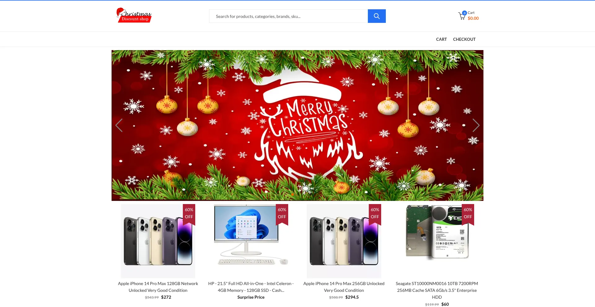 Website screenshot of Getadiscount.ru