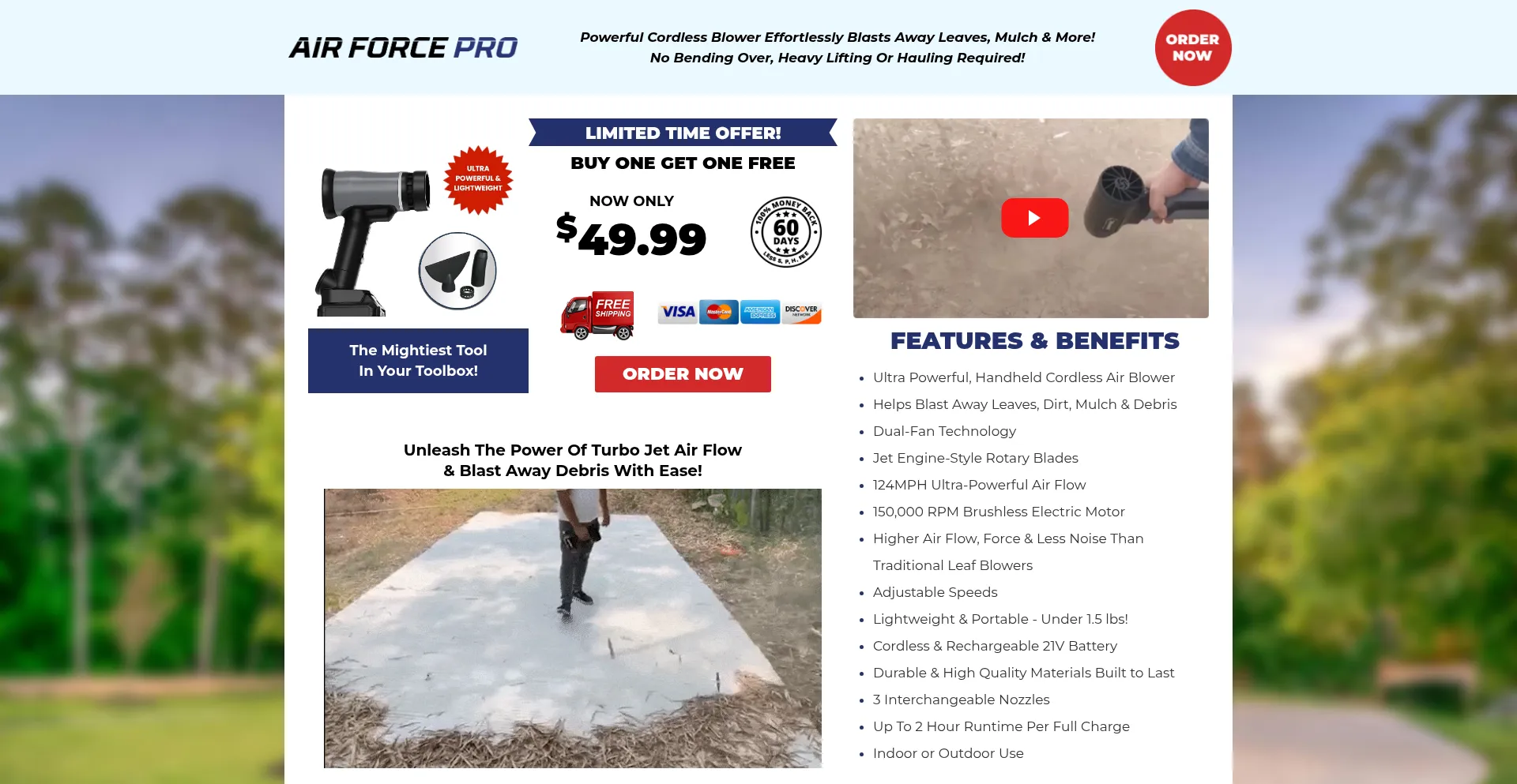 Website screenshot of Getairforcepro.com