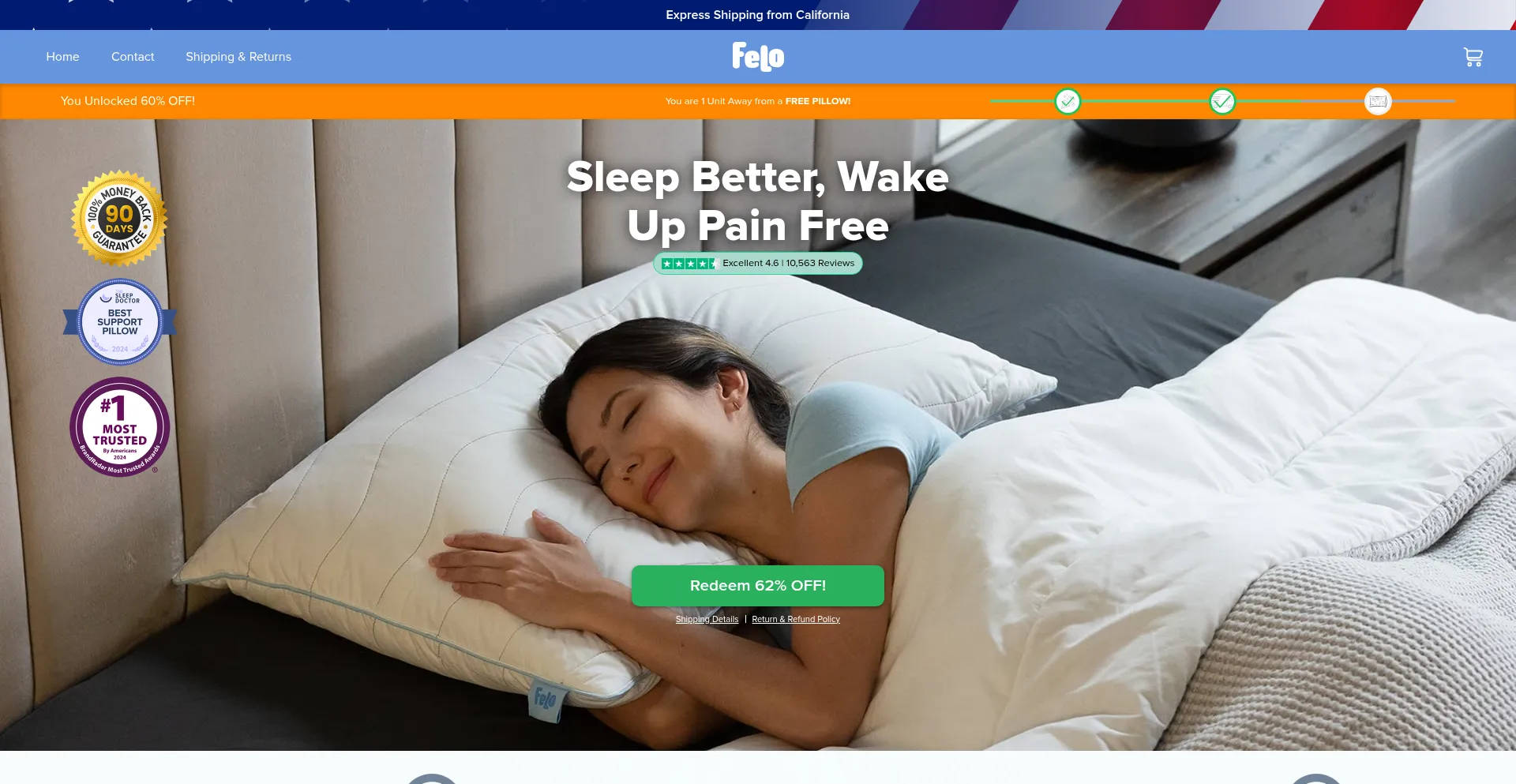 Website screenshot of Getfelo.com
