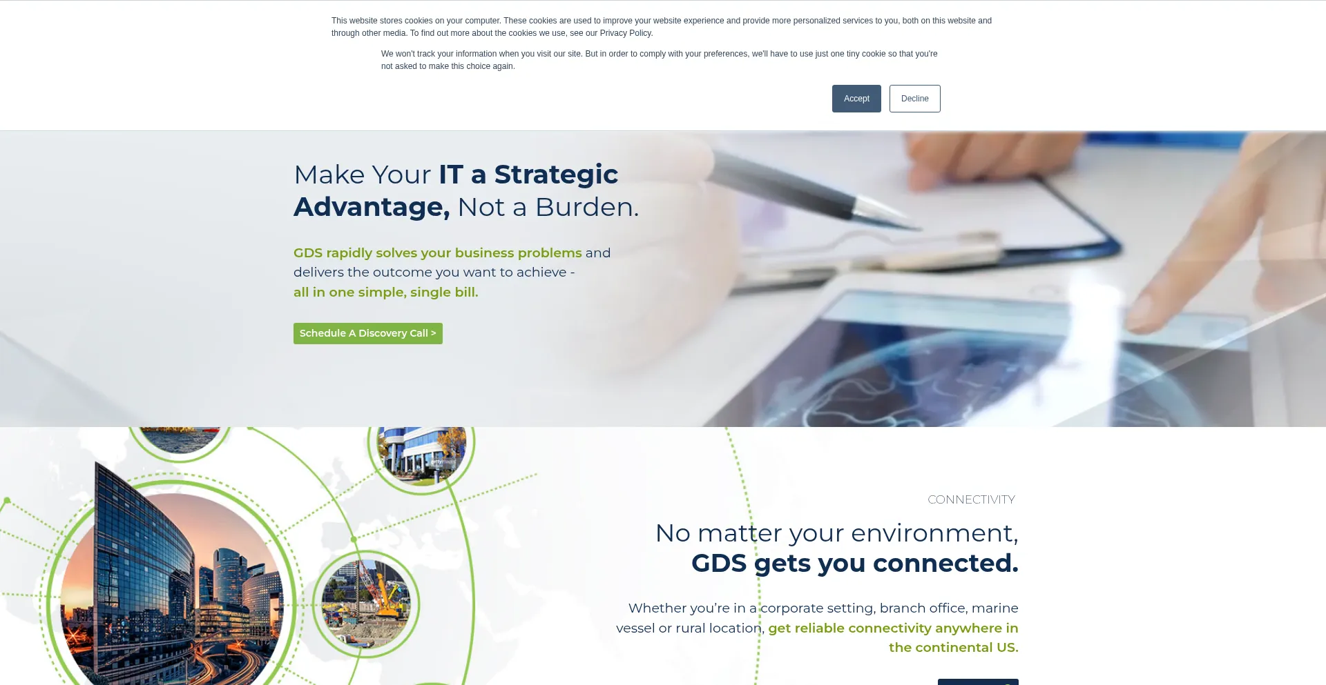Website screenshot of Getgds.com