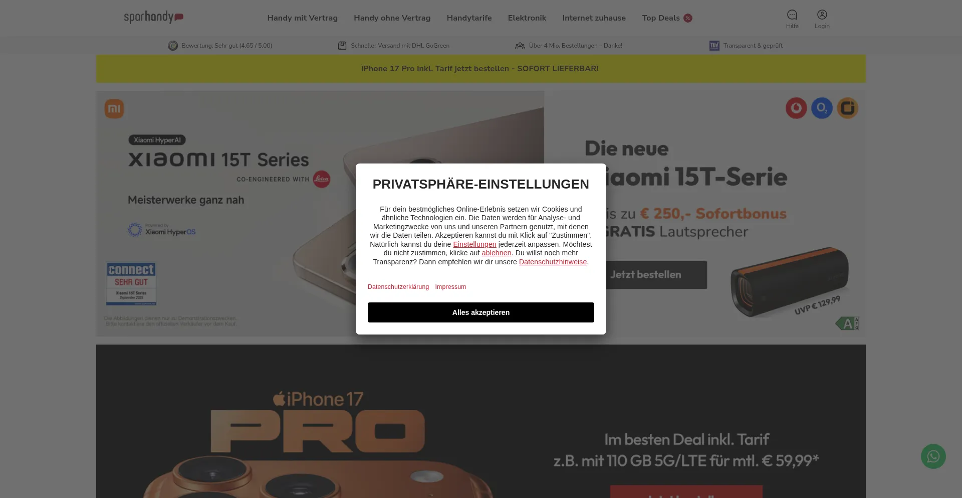 Getmobile.de Screenshot